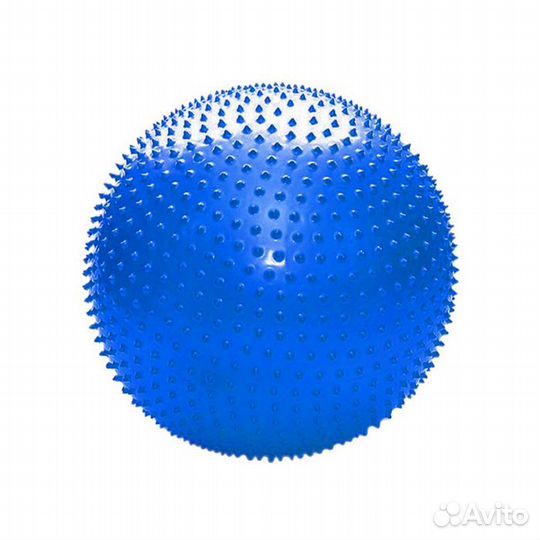 Мяч массажный 65 см синий насос в комплекте