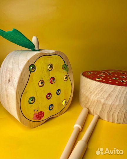 Магнитная рыбалка червячки