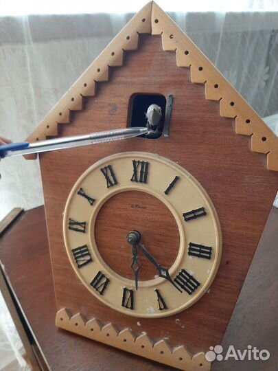 Часы настенные Янтарь СССР, часы с кукушкой