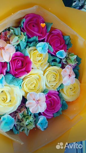 Букет из зефира, зефир, на день рождения