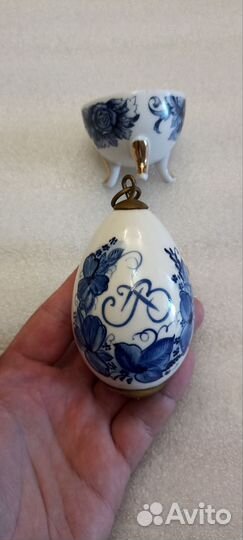 Фарфоровая статуэтка СССР яйцо