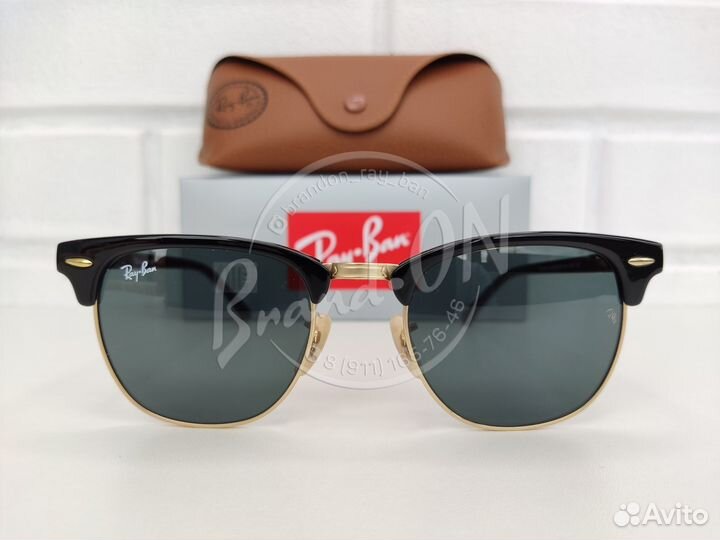 Очки Ray Ban Clubmaster 3016 Чёрные