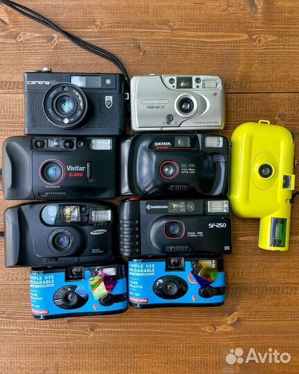 Нерабочие плёночные фотоаппараты