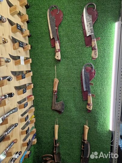 Пчак узбекский, нож, топорик, ножны, ручная работа