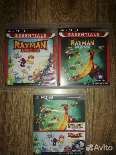 Sonic и Rayman Legend & Origins ps3