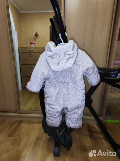 Зимний комбинезон для девочки 74