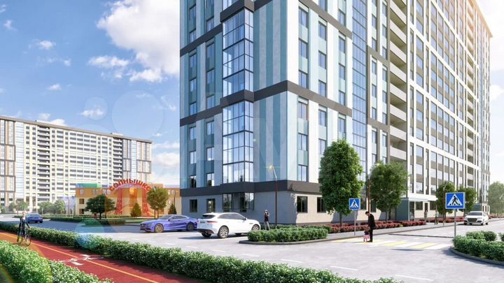 2-к. квартира, 60,9 м², 1/18 эт.