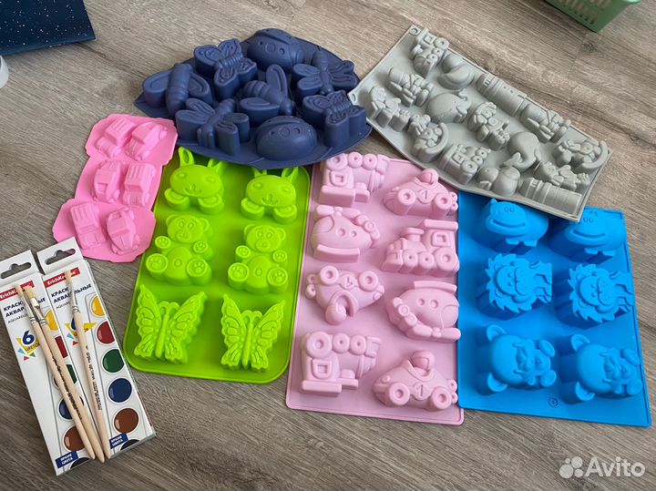 Силиконовые формы молды детские 6шт