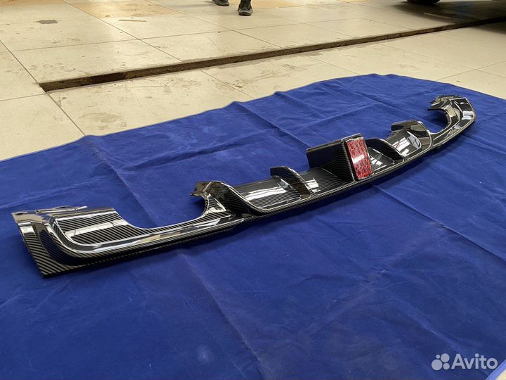 Диффузор LED карбон 2х2 BMW F30