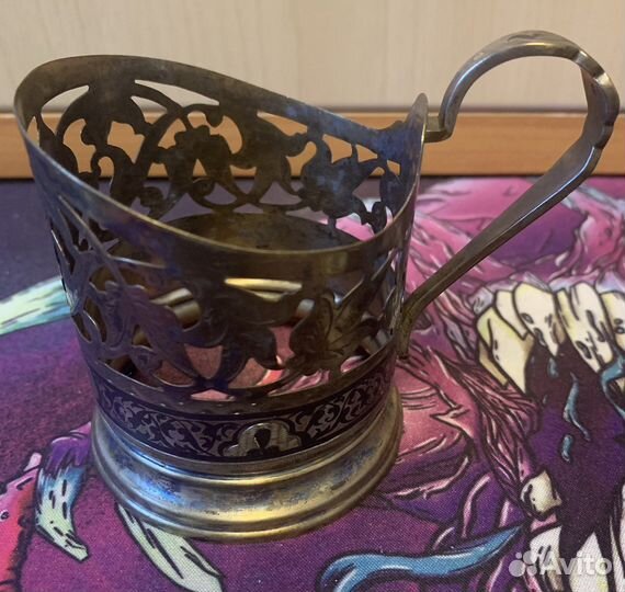 Подстаканник Кубачи, серебро