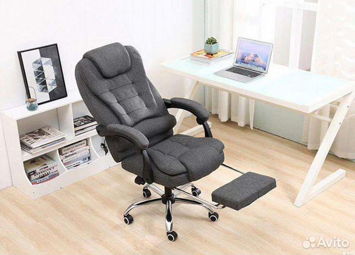 Компьютерное тканевое кресло с массажем
