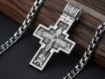 Крест серебро 925 православный авторский