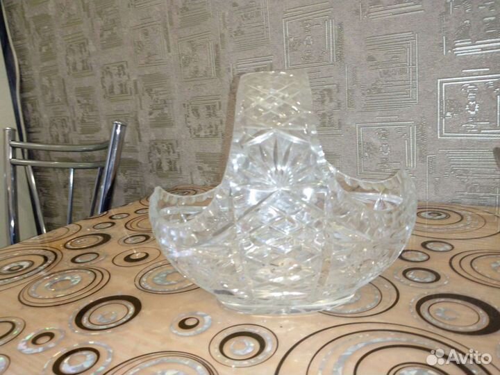 Конфетница хрусталь СССР