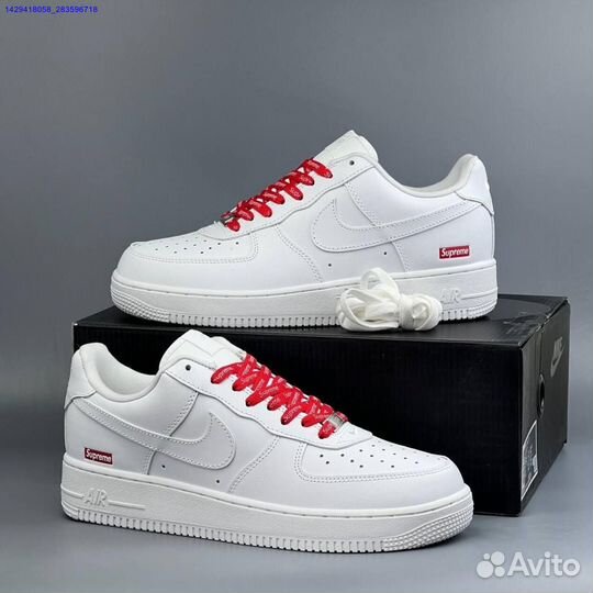 Кроссовки Nike Air Force 1 Low & Supreme (Арт.65946)