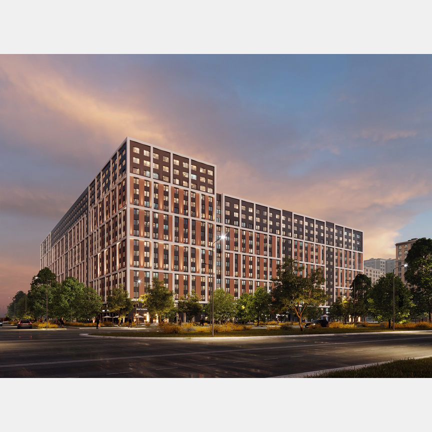 3-к. апартаменты, 71,6 м², 8/17 эт.