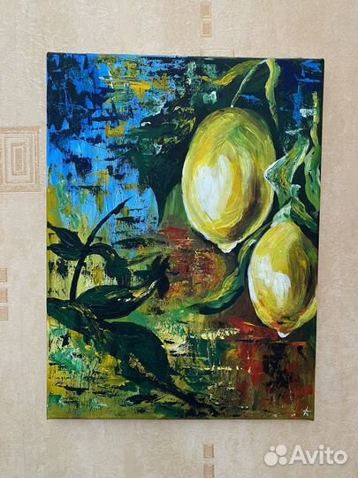 Картина Лимоны 30*40 Акрил