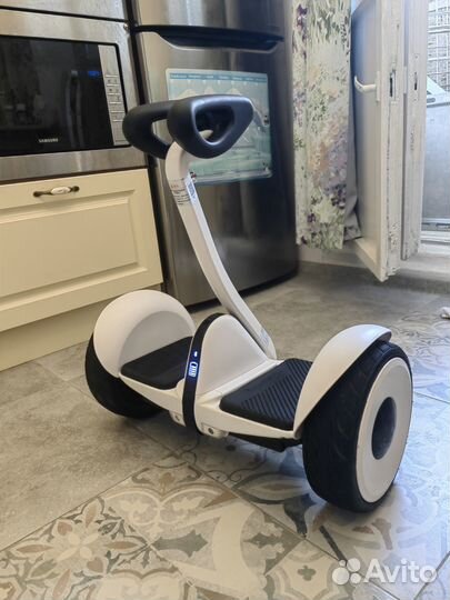 Гироскутер с ручкой mini pro robot