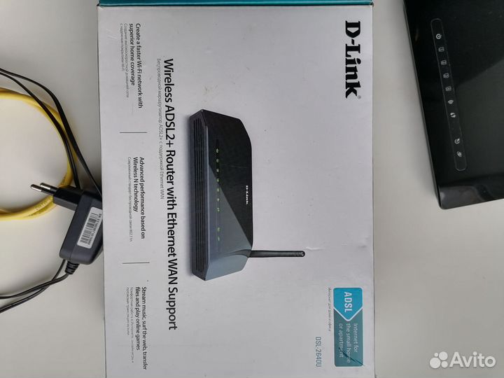Wi-Fi роутер D-Link DSL-2640U/RB/U2, черный