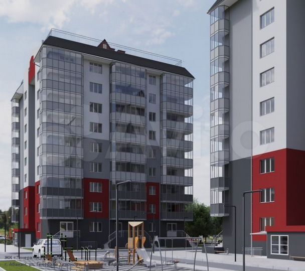2-к. квартира, 56,4 м², 3/9 эт.