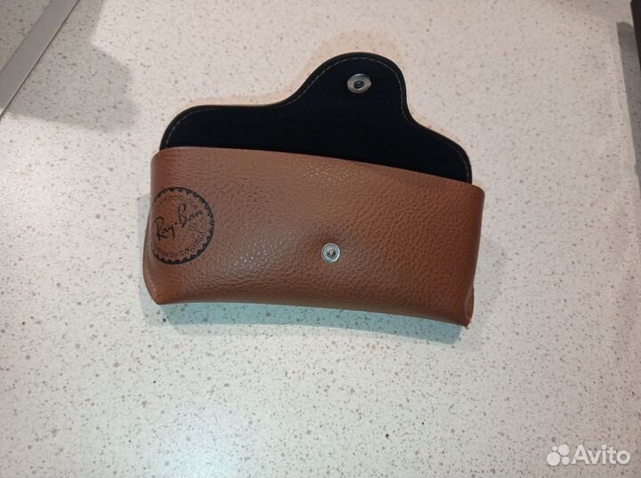Очечник,чехол,футляр для очков,кожа ray-ban