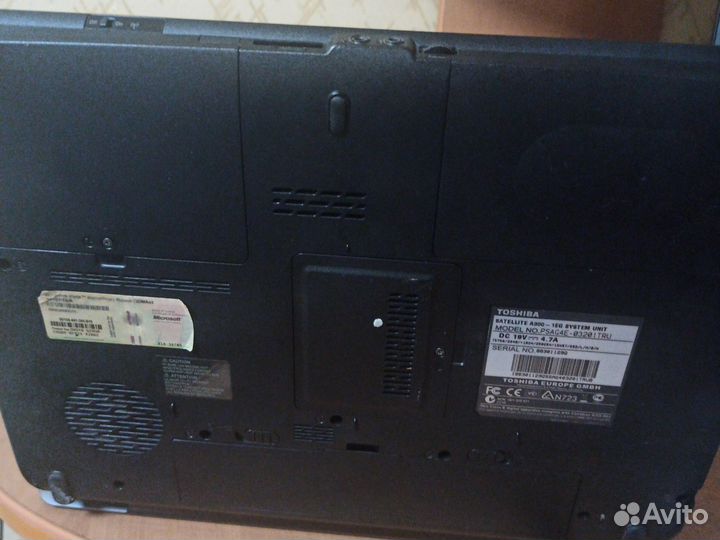 Ноутбук Toshiba a 300