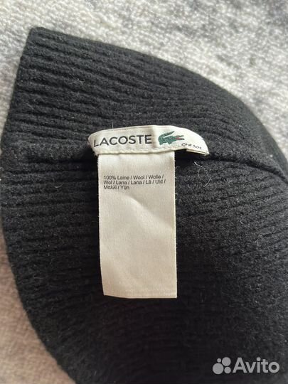 Шерстяная Шапка Бини Lacoste Оригинал