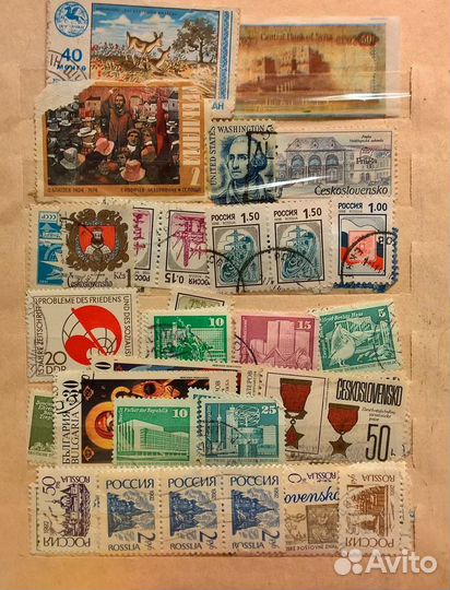 Марки старинные времен СССР, разные коллекция