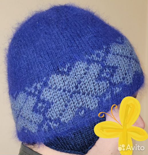 Шапка вязаная ручная работа