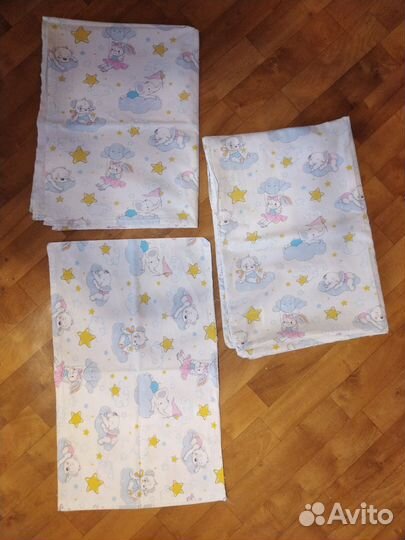 Детское постельное бельё и подушка