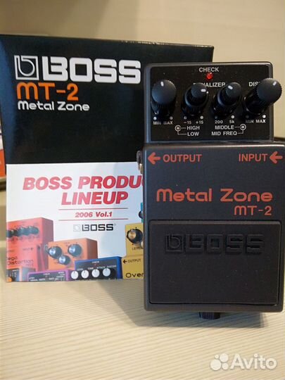 Педаль гитарная.boss MT-2 Metal Zone