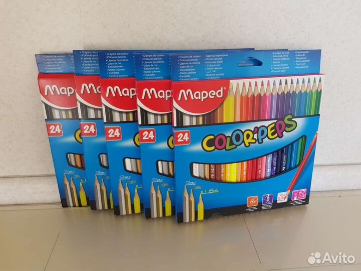 Карандаши Maped 24 трехгранные