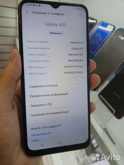 Samsung A03 3/32gb black