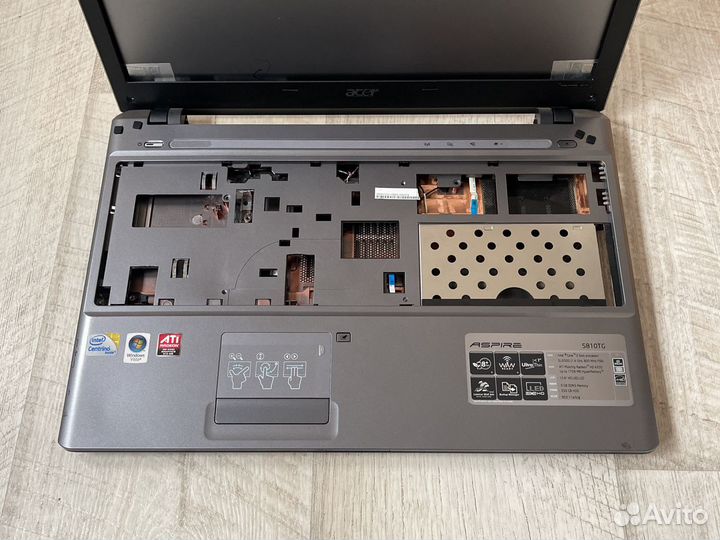 Корпус с петлями Acer Aspire 5810TG