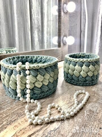 Корзиночки вязаные