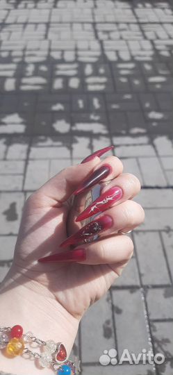 Маникюр с наращиванием