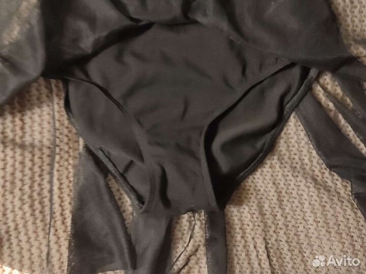 Купальник гимнастический хлопок с юбкой