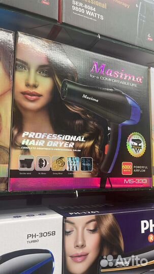 Фен для волос профессиональный 6000 Ват masima