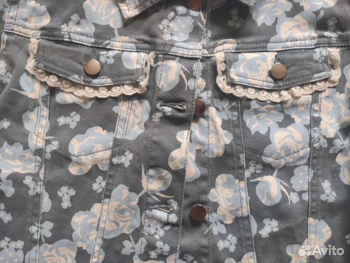 Джинсовая куртка для девочки 140