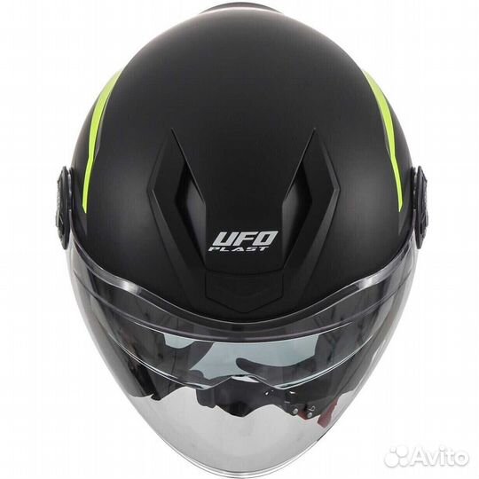 Ufo spirit Urban Jet Motorcycle Мотошлем Black Yel