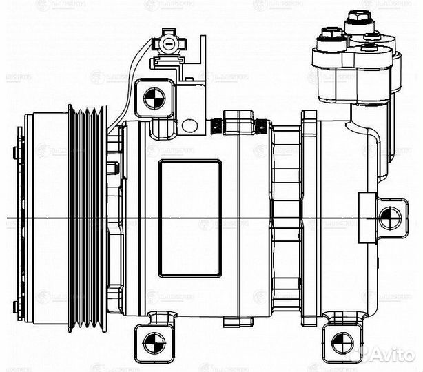 Компрессор кондиц. для а/м Subaru Forester S12 (08