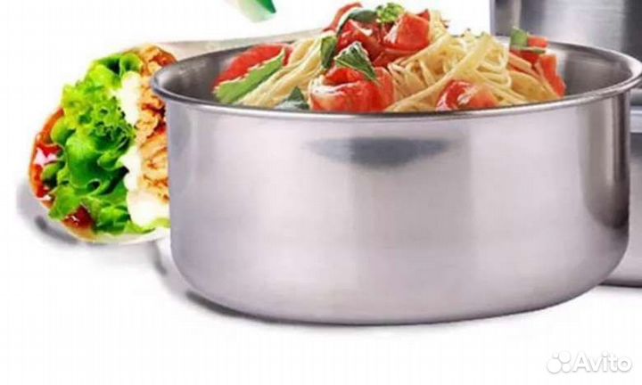Миски/ стальные контейнеры с крышками