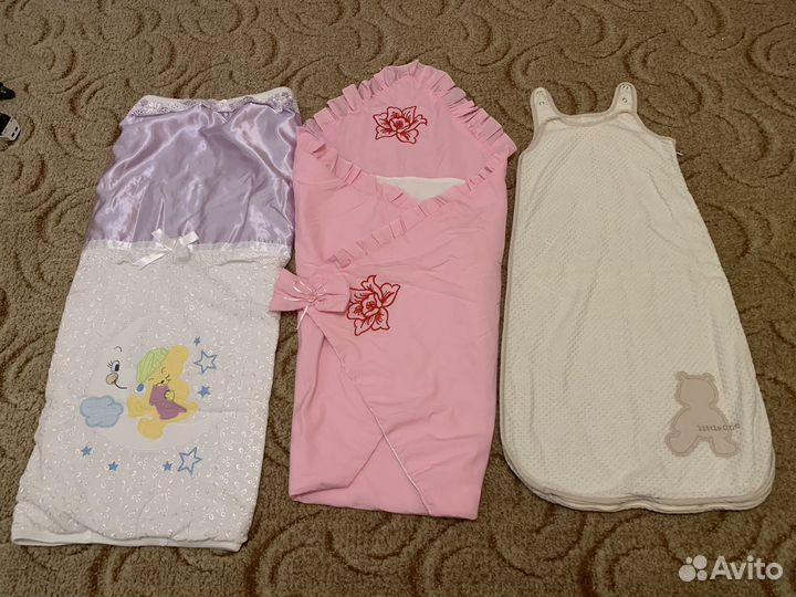 Конверт на выписку,спальный мешок, вещи 9-12 мес