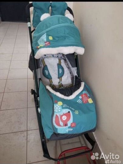 Детские санки коляска ника