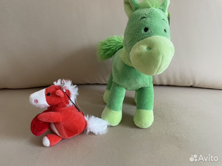 Мягкие игрушки Лошадки 2 шт. Новые