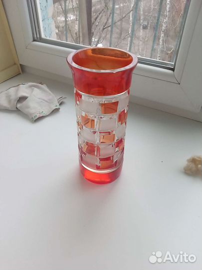 Хрустальная ваза Шахматы