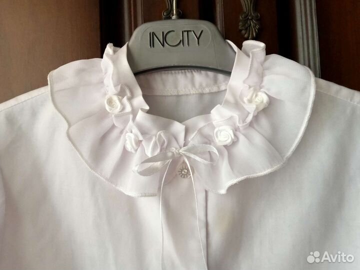 Блузки-рубашки р.122-128 (за всё)