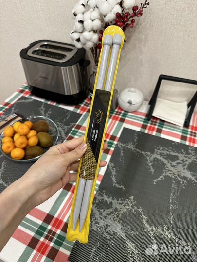 Спицы прямые 12 мм, длина 35 см