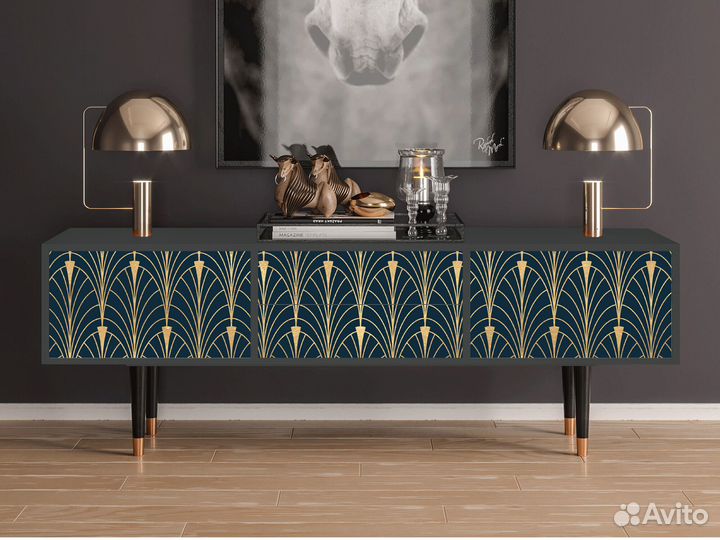 Тв-тумба T4 - Антрацит - Flower of the Nile