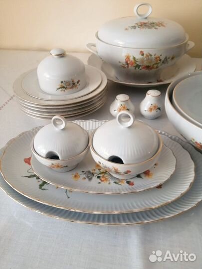 Столовый сервиз гдр jlmenau