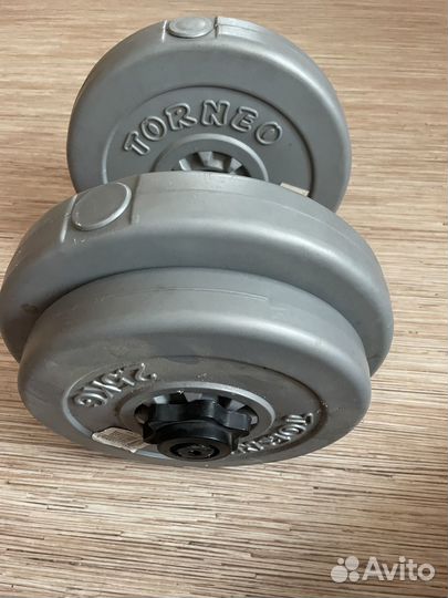 Гантель наборная с дисками Torneo, 15 кг